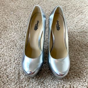 Charlotte Russe Silver Platform Pumps